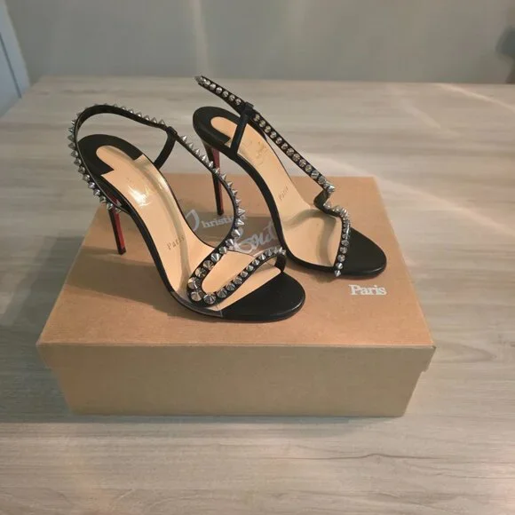 Christian Louboutin Rosalie Spikes 100 - Picture 3 of 6